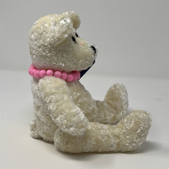 NWT Fiesta Foo White Love Bear With Pink Quartz Power Bead Bracelet - Picture 4 of 7